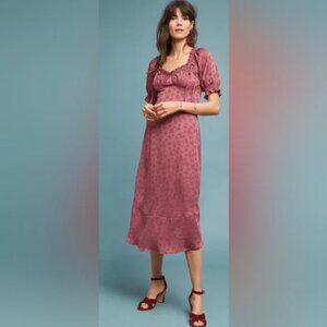Current Air Anthropologie Mariah Satin Dress